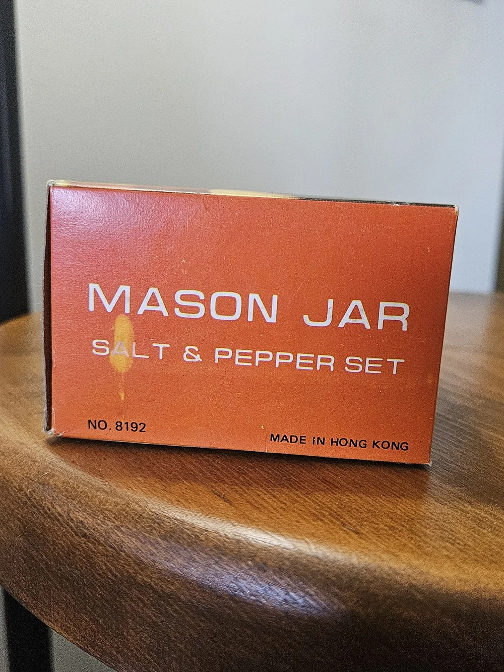Mason Blue Salt & Pepper Set •Vintage• Made In Hong Kong Circa 1960s